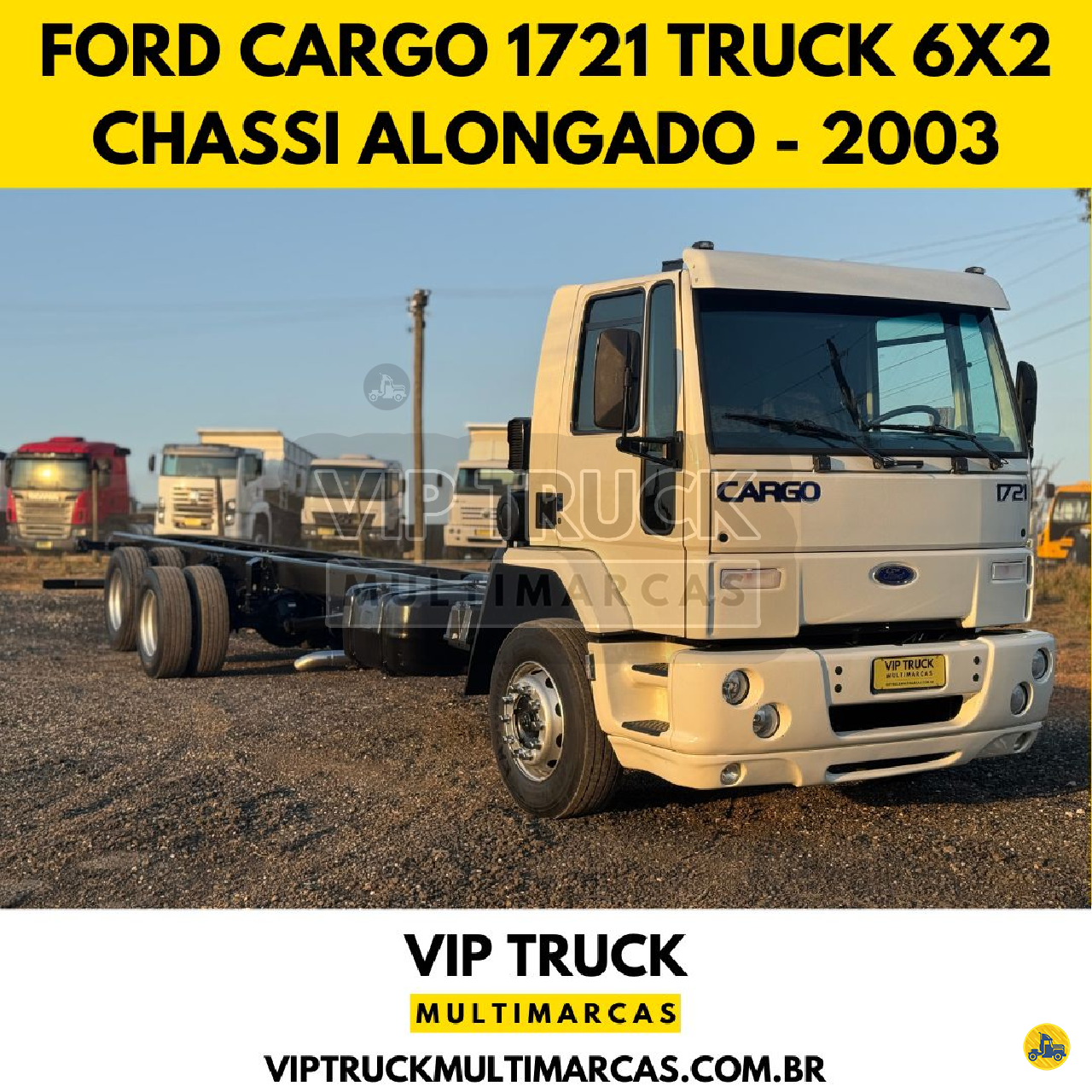 CAMINHAO FORD CARGO 1721 Chassis Truck 6x2 Vip Truck Multimarcas ICARA SANTA CATARINA SC